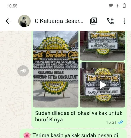 Pengiriman Papan Bunga Duka Ketiwijayan Bayan